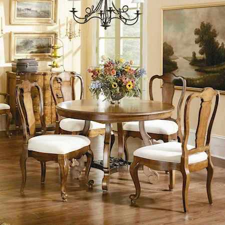 Round Dining Table & Chair Set